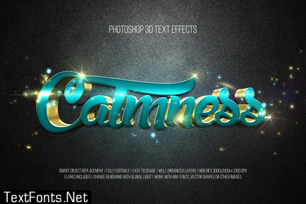 Download Photoshop 3d Text Effects Calmness