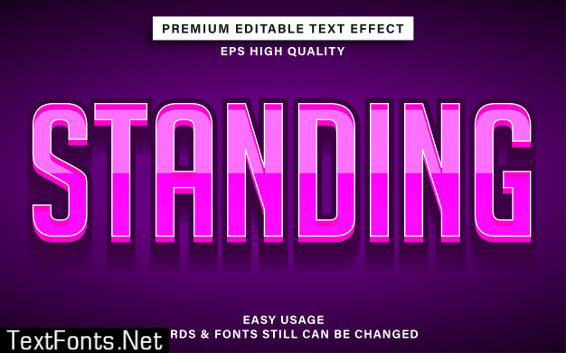 Pink color text effect