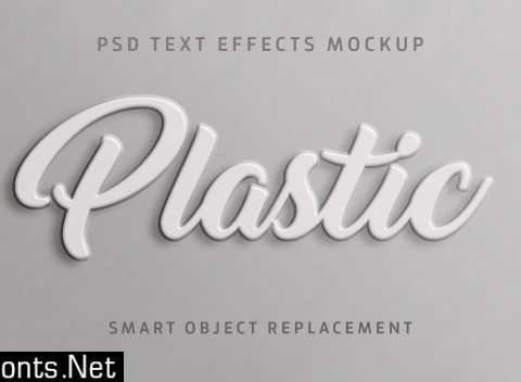 Plastic 3d text effect 5863537