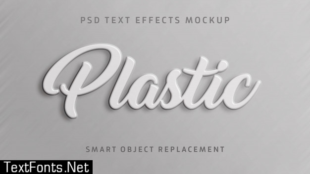 Plastic 3d text effect 5863537