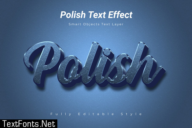 Polish text effect