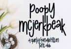 Poopy McJerkbeak Font