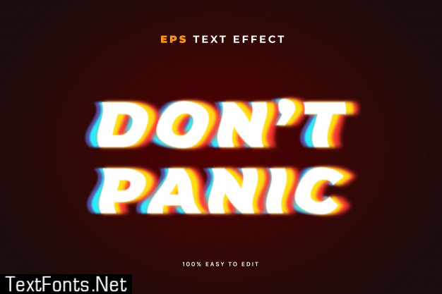 Psychedelic glitch text effect