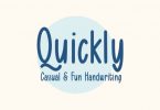Quickly Freehand Font