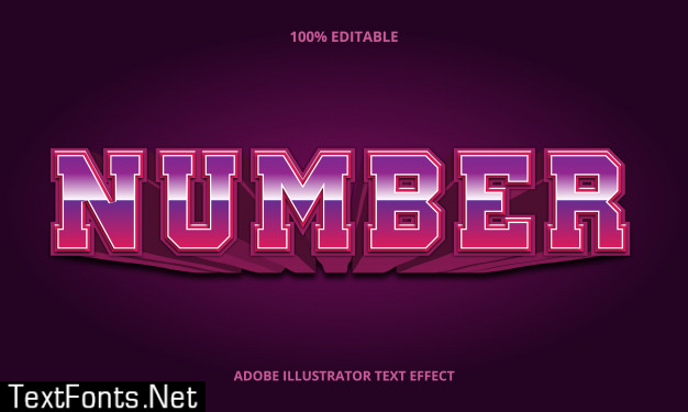 Retro sport style, editable font effect