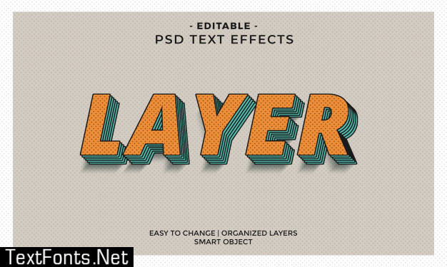 Retro vintage cool text effect