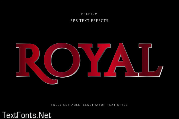 Royal text style