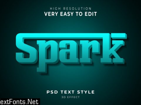 Spark modern text effect