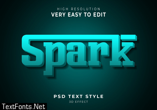 Spark modern text effect