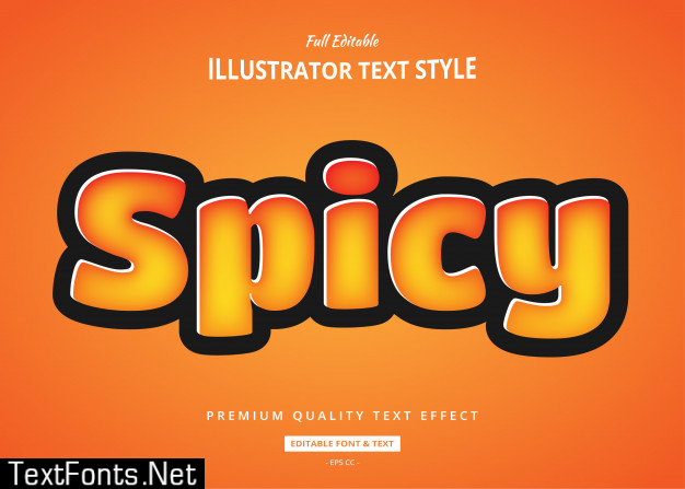 Spicy 3d text style effect