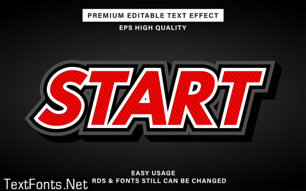 Sport event text effect