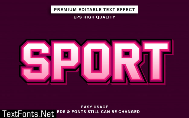 Sport text effect