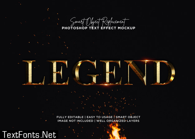 Style legend text effect