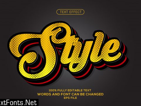 Style text effect