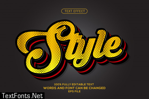 Style text effect