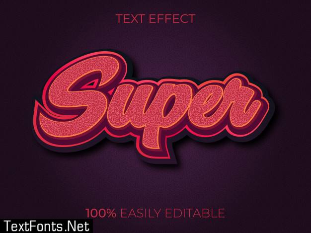 Super text effect