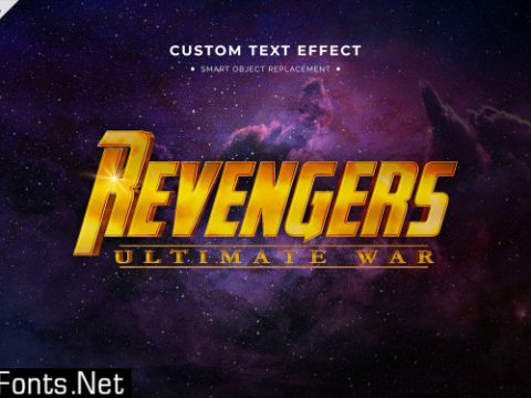 Superhero movie 3d text style effect