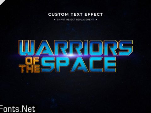 Superhero movie 3d text style effect