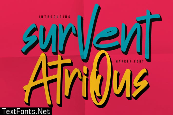 Survent Atrious Marker Font