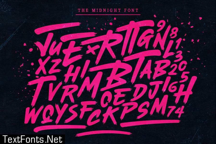 The Midnight - Font + Illustrations