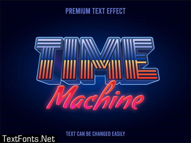 Time machine text effect