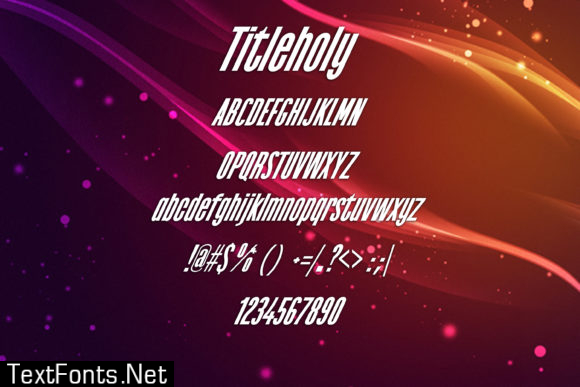 Titleholy Font
