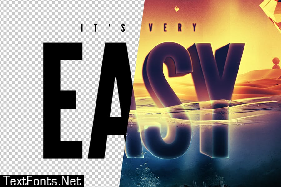 Underwater Text Logo Effect 5VHMWMR