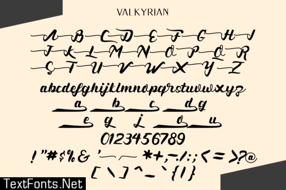 Valkyrian Goddess Duo Font