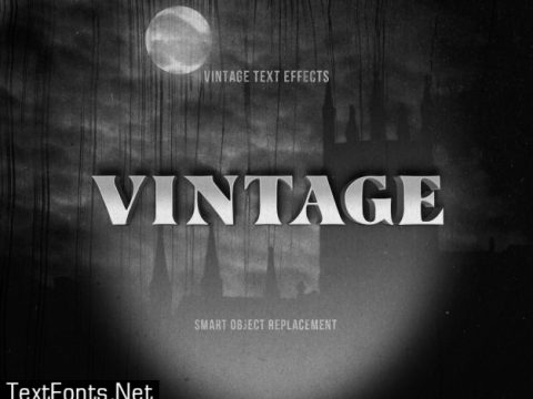 Vintage text effect