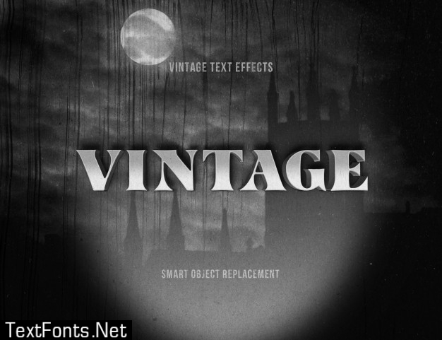 Vintage text effect