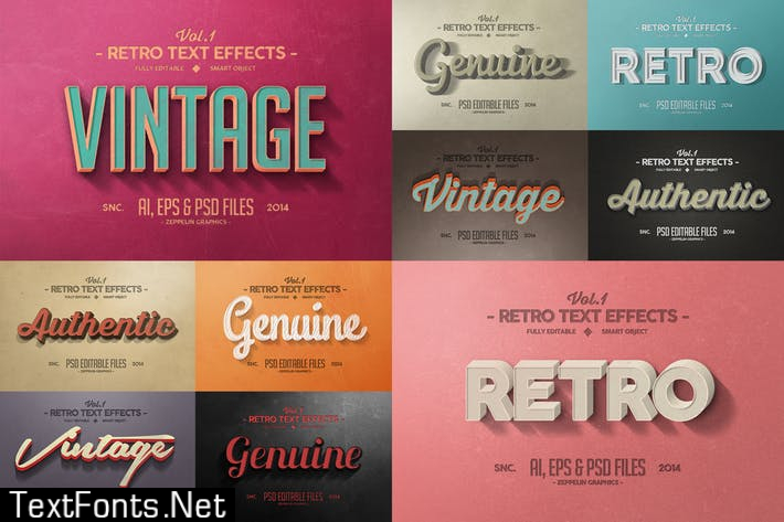 Vintage Text Effects Vol.1 UU8HHE