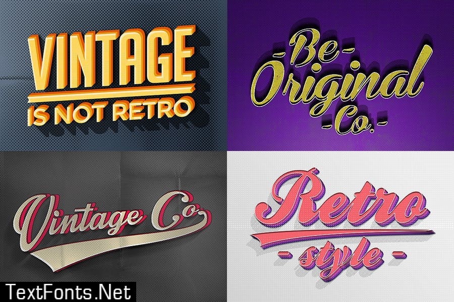 Vintage Text Effects Vol.3  MPZGSY