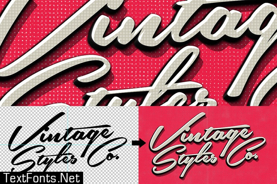 Vintage Text Effects Vol.3  MPZGSY