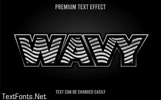 Wavy text effect