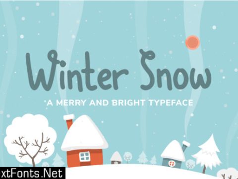 Winter Snow Font