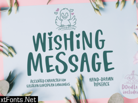 Wishing Message Font