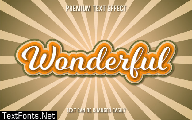 Wonderful text effect