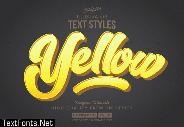 Yellow text style