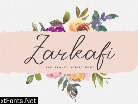 Zarkafi - The Beauty Script Font