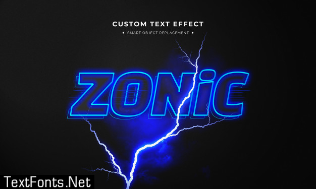 Zonic 3d text style