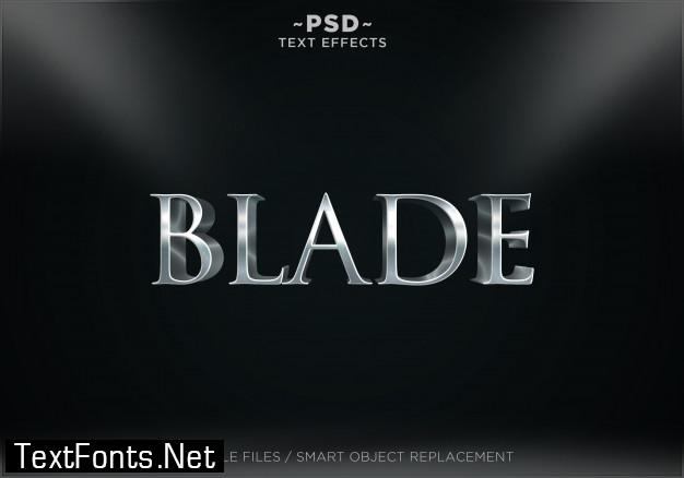 3d blade style effects editable text