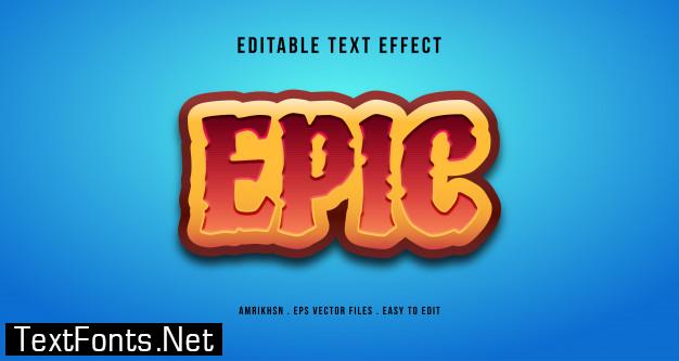 3d epic text effect