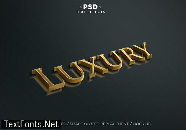 3d gold text effect