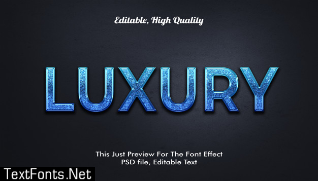 3d luxury font effect