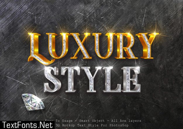 3d luxury mockup text effect