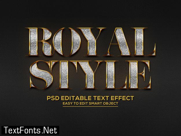 3d royal style text effect