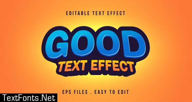 3d text effect, editable text