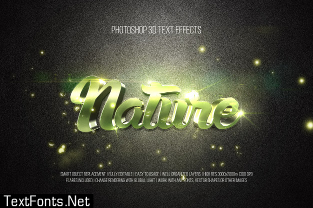 hvede reference Forespørgsel 3d text effects - nature