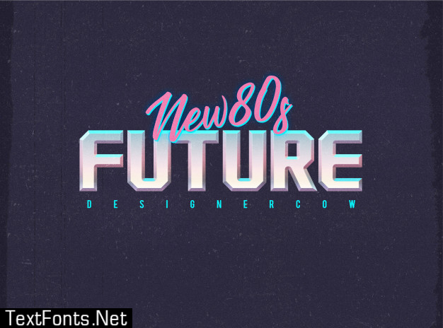 80's text effects  layer style