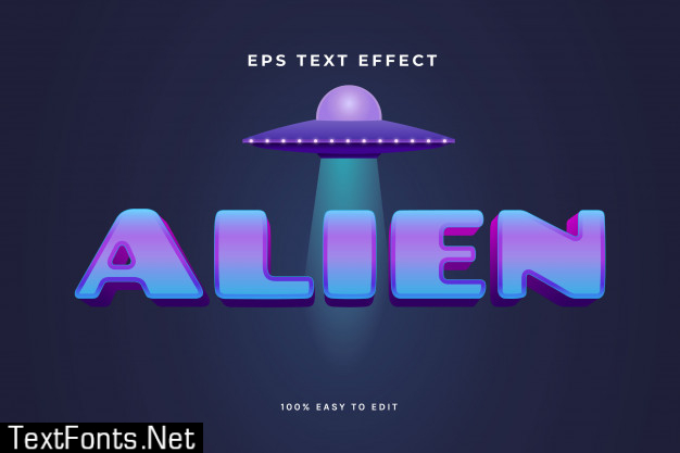 Alien text effect